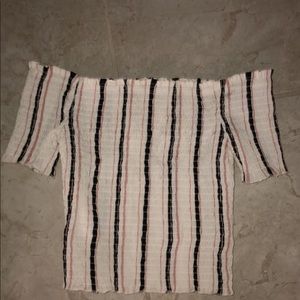 Over the shoulder blouse